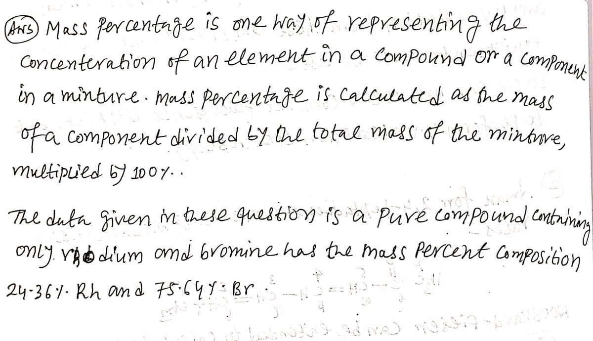 Chemistry homework question answer, step 1, image 1